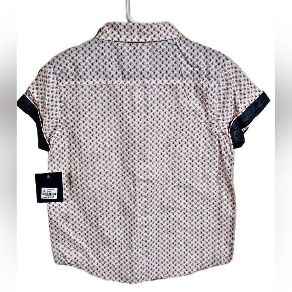 Boys' Perry Ellis Short Sleeve Button Down Dress Shirt- Size 4 - Picture 2 of 4